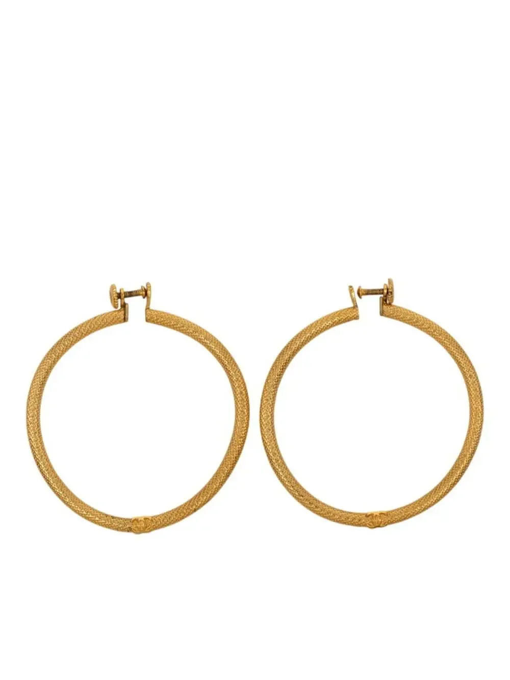 Chanel Cc Logo Clip-On Earrings Metal #327610C67B